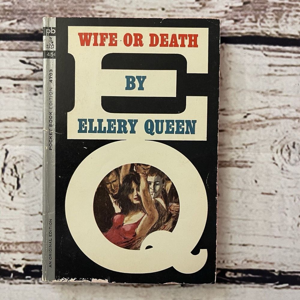 Wife or Death by Ellery Queen 1963 Pocket Books Paperback